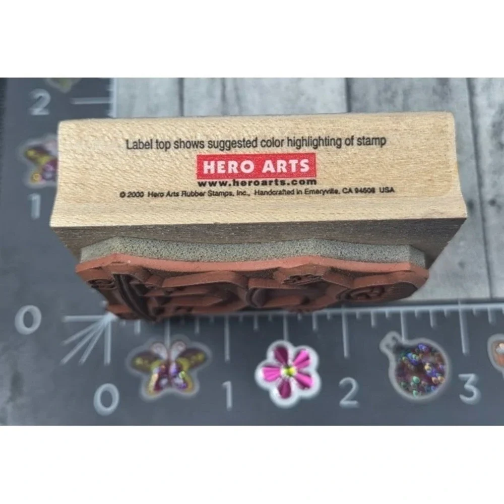 Hero Arts Skateboard Boy E1926 2000 Rubber Stamp Wood #G48